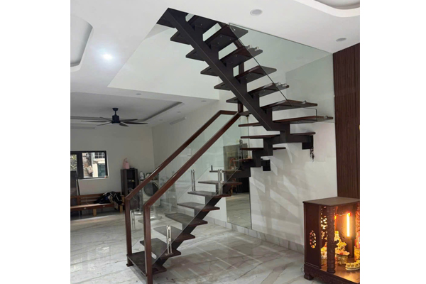 l&agrave;m cầu thang sắt tr&agrave; vinh