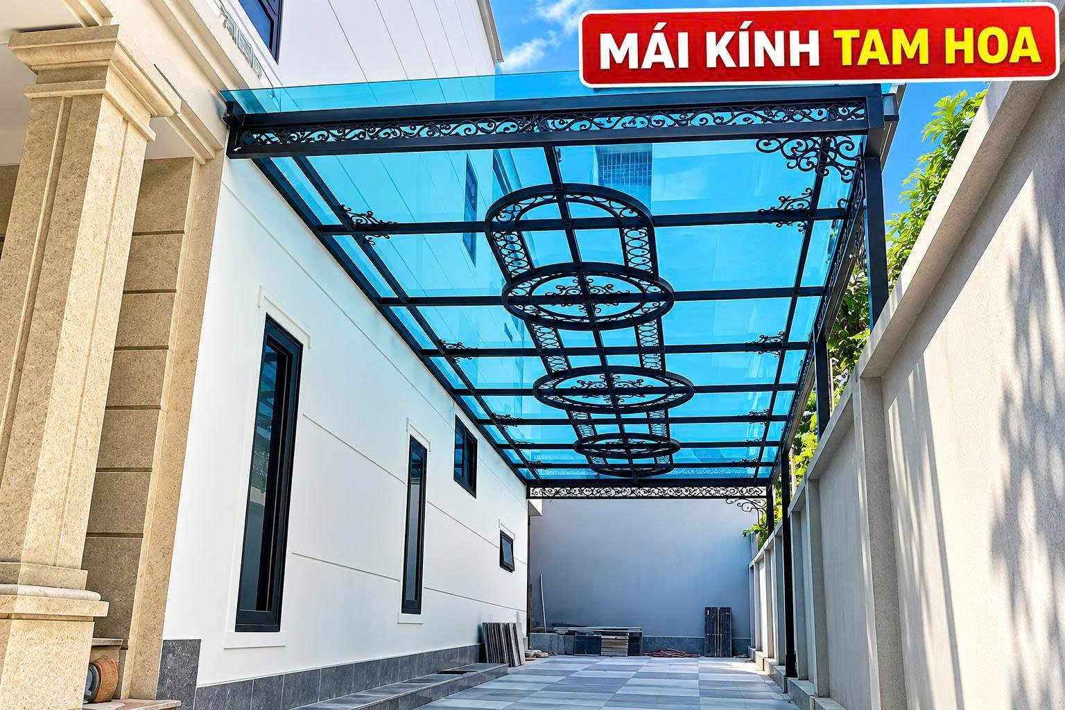 làm mái kính tại bình phước