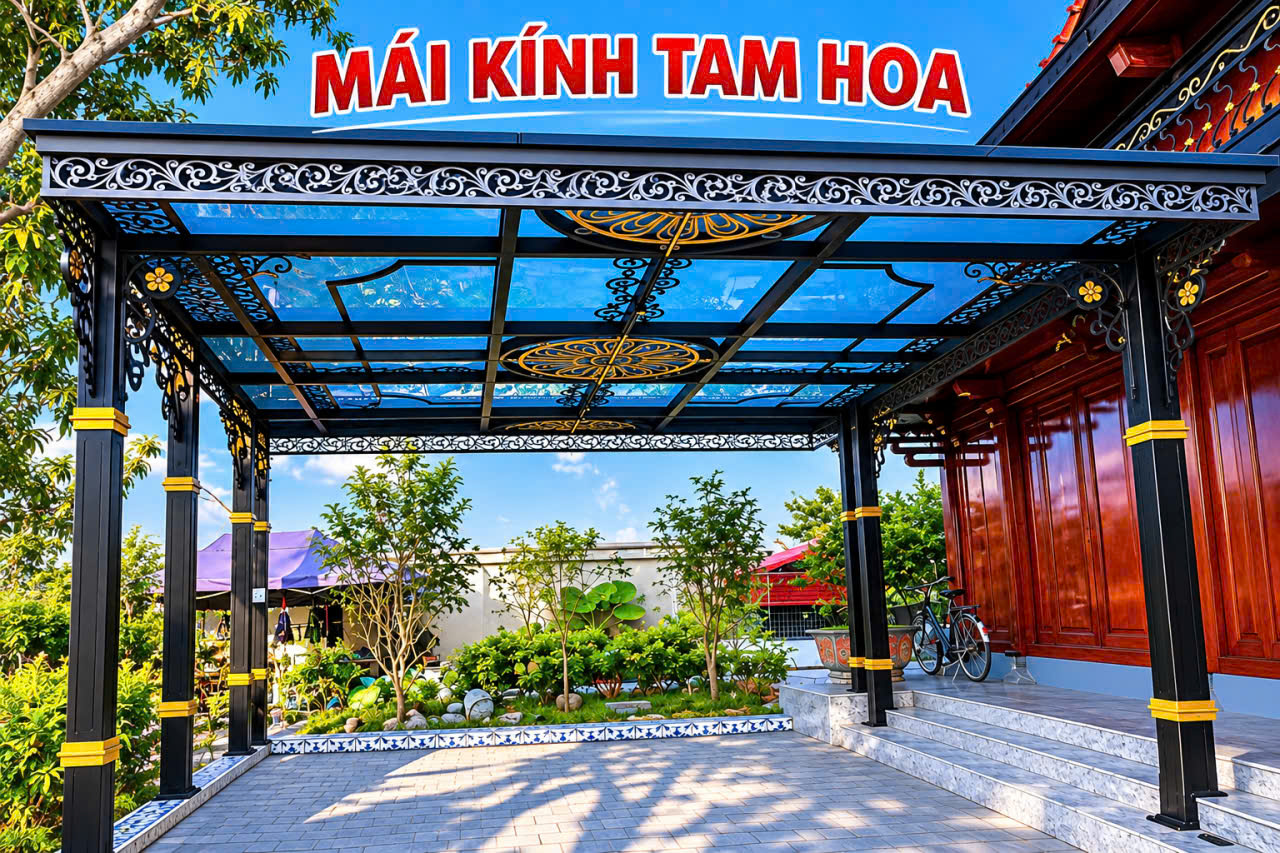 làm mái kính an giang