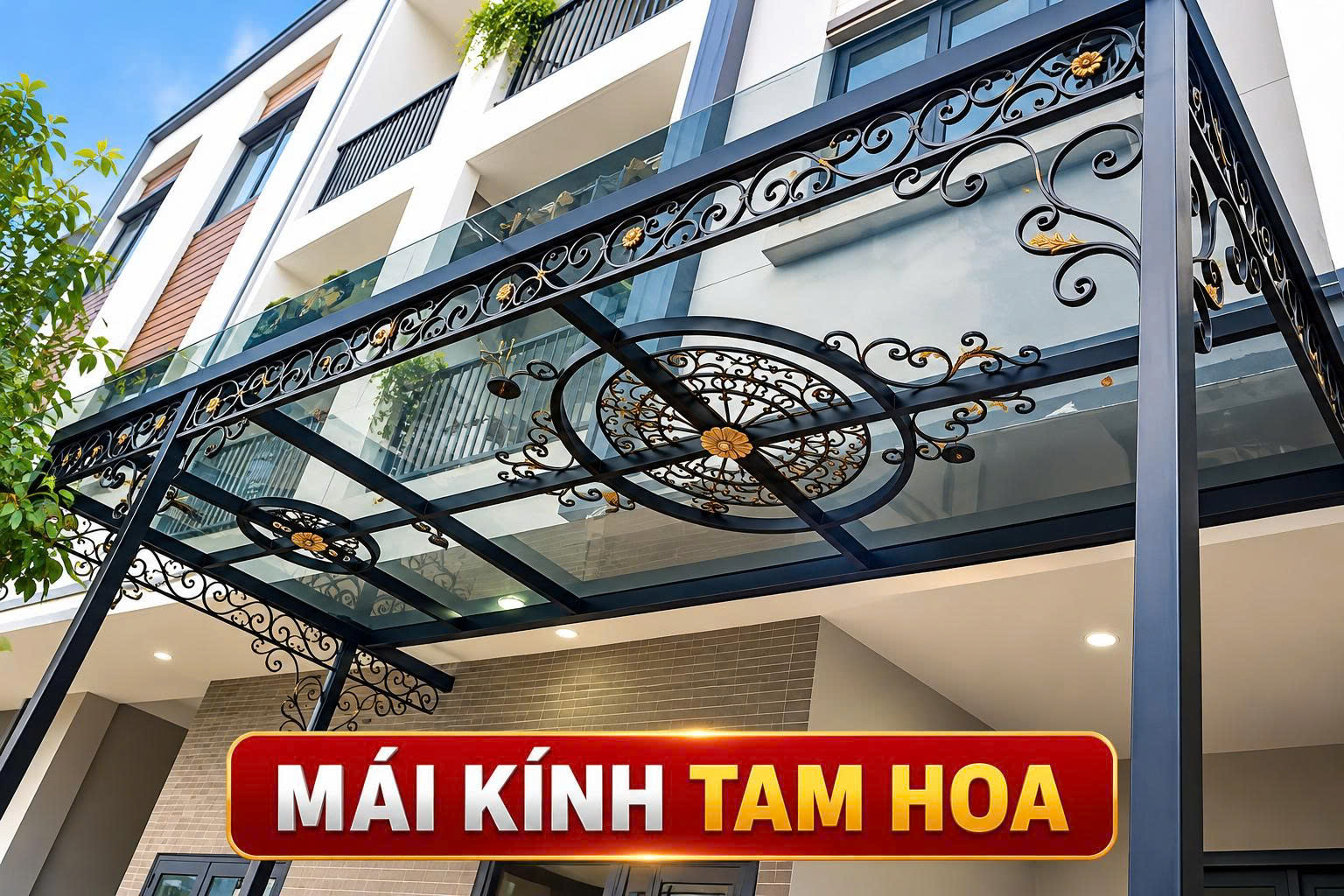 làm mái kính tại hải dương