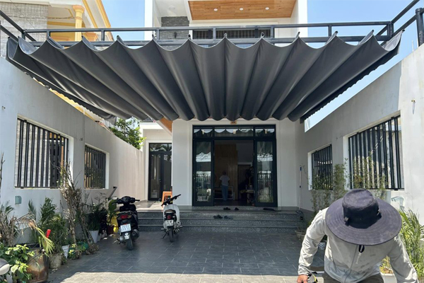 Làm mái xếp di động Điện Biên