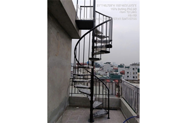 Giá cầu thang xoắn ốc lắp ghép